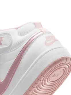 Wit-roze glazuur - Nike Court Borough Mid sneakers voor jeugd