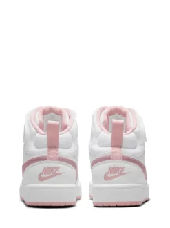 Wit-roze glazuur - Nike Court Borough Mid sneakers voor jeugd