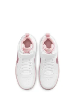 Wit-roze glazuur - Nike Court Borough Mid sneakers voor jeugd