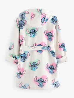 Wit/roze/blauw - Lilo & Stitch badjas (3-16jr)