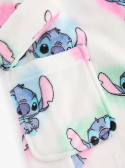 Wit/roze/blauw - Lilo & Stitch badjas (3-16jr)