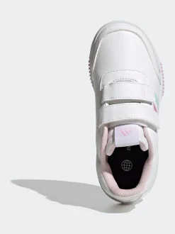 Wit/Roze/Meerkleurig - adidas Tensaur kindersneakers met klittenbandsluiting