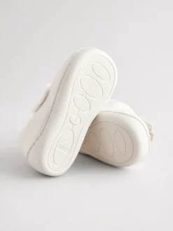 Witte feeënmuis - Gezellige pantoffels met voering en omgevende zool