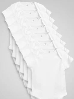 Witte must-have - Rompertjes met korte mouwen
