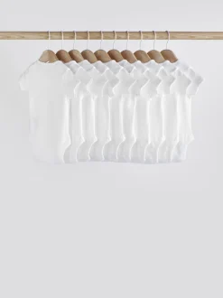 Witte must-have - Rompertjes met korte mouwen