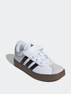Wit/zwart - adidas Vl Court 3.0 Hook and Loop sneakers voor kinderen