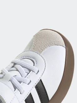 Wit/zwart - adidas Vl Court 3.0 Hook and Loop sneakers voor kinderen