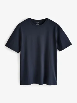 Wit/zwart/marineblauw - Normale Pasvorm - Essential katoenen T-shirts verpakking van 6