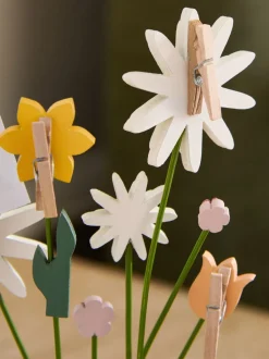 Wooden Flowers Photo Holder