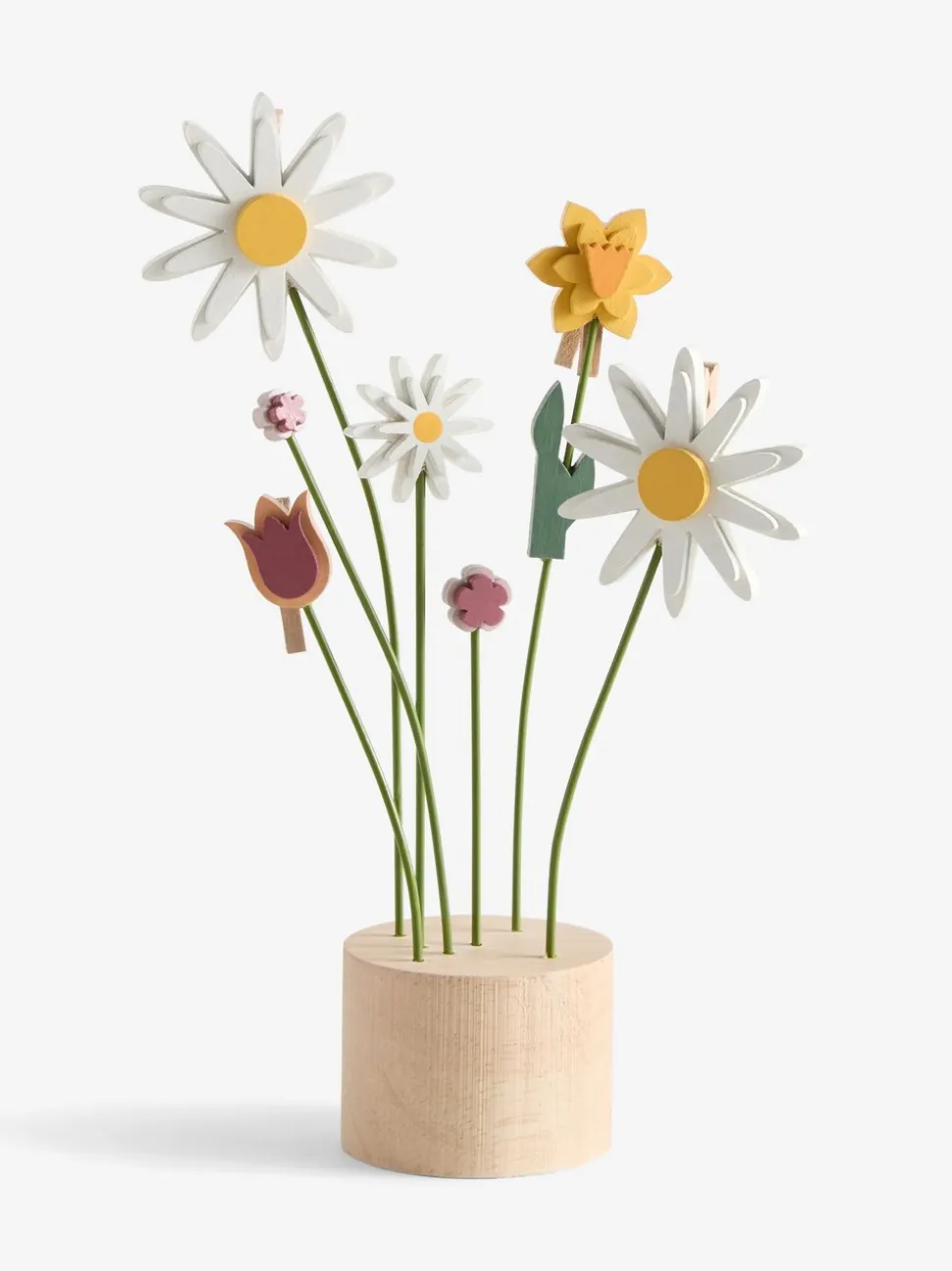 Wooden Flowers Photo Holder