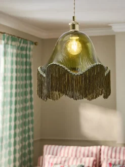 Wroxton Fringed Easy Fit Ceiling Light Shade