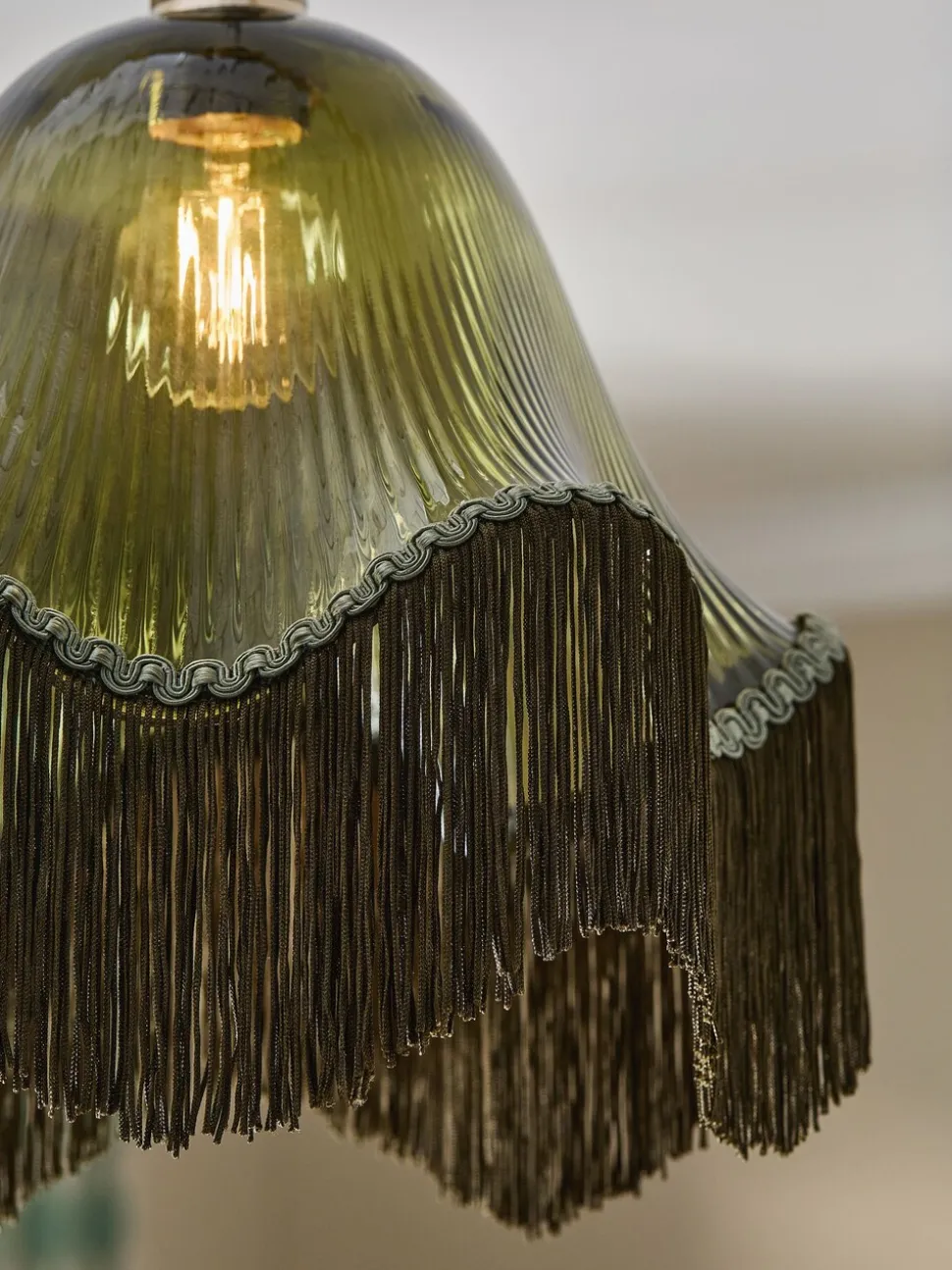 Wroxton Fringed Easy Fit Ceiling Light Shade