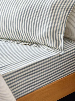 Yard Set van 2 Hebden Melange gestreepte 100 katoenen kussenslopen