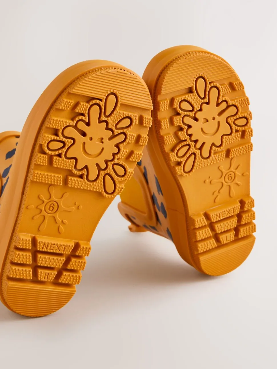 Yellow Leopard Print - Enkelhoge regenlaarzen