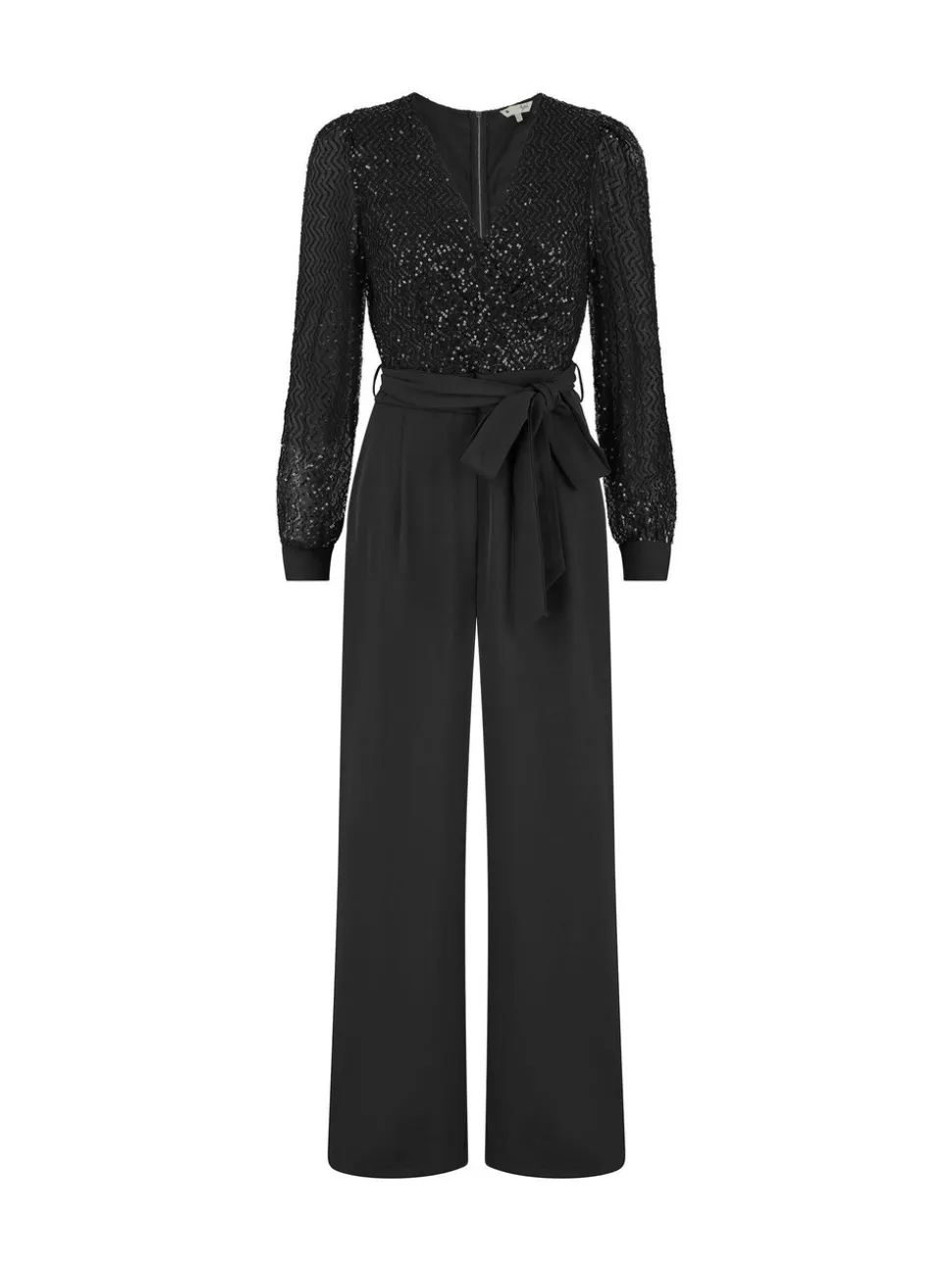 Yumi - Jumpsuit met lovertjes en lange mouwen