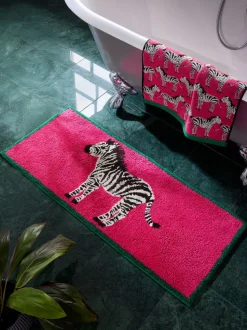 Zebra 100% katoenen badmat