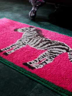 Zebra 100% katoenen badmat