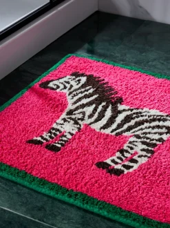 Zebra 100% katoenen badmat
