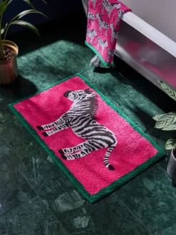 Zebra 100% katoenen badmat