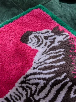 Zebra 100% katoenen badmat