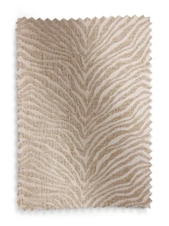 Zebra Chenille Oogjes Gevoerde Gordijnen