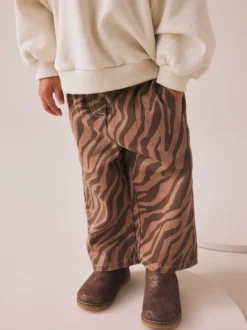 Zebraprint - Jeans met wijde pijpen (3 mnd-7 jr)