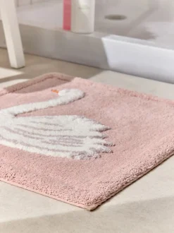 Zwanenprint 100% katoenen mat