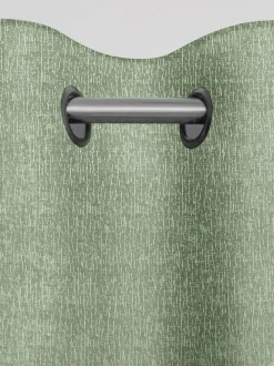 Zware chenille ringgordijnen