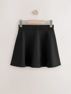 Zwart - 2 Pack Pull-On Skort met jersey stretchy (3-17jr)