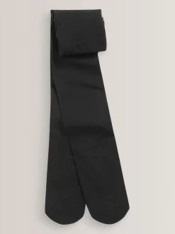Zwart - 2 Schoolpanty's van 40 denier