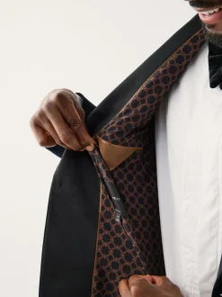 Zwart - Aansluitend - Motionflex stretchyfluwelen Blazer