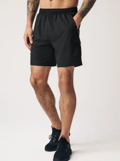 Zwart - Active cargo gym trainingshorts