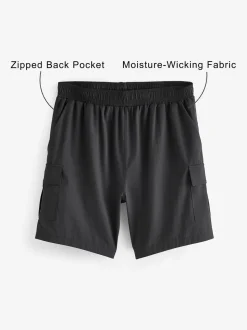 Zwart - Active cargo gym trainingshorts