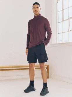 Zwart - Active cargo gym trainingshorts