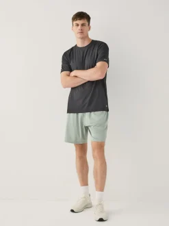 Zwart - Active Gym T-shirt met textuur