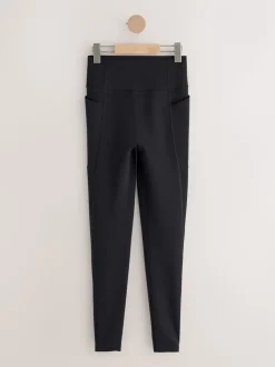 Zwart - Active Reflective Print Sports Leggings