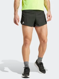 Zwart - adidas Adizero Essentials hardloopshorts met split
