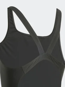 Zwart - adidas Badpak met V-rug voor kinderen