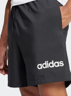 Zwart - adidas Essentials Linear Logo Shorts