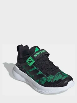 Zwart - adidas Minecraft Forarun 4.0 Kids Trainers