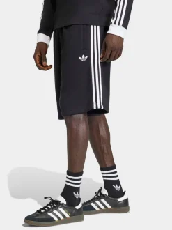 Zwart - adidas Originals shorts met 3 strepen