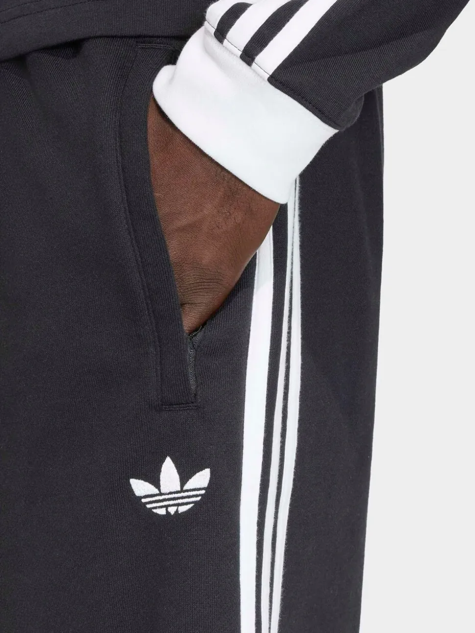 Zwart - adidas Originals shorts met 3 strepen