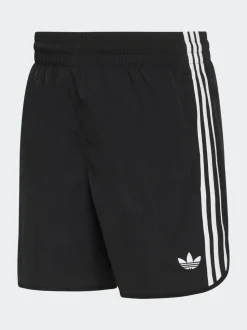 Zwart - adidas Originals shorts met 3 strepen