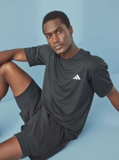 Zwart - adidas Train Essentials trainingsshirt