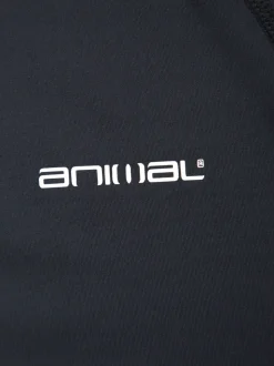 Zwart - Animal Sonny sneldrogend surfhemd met logo voor heren