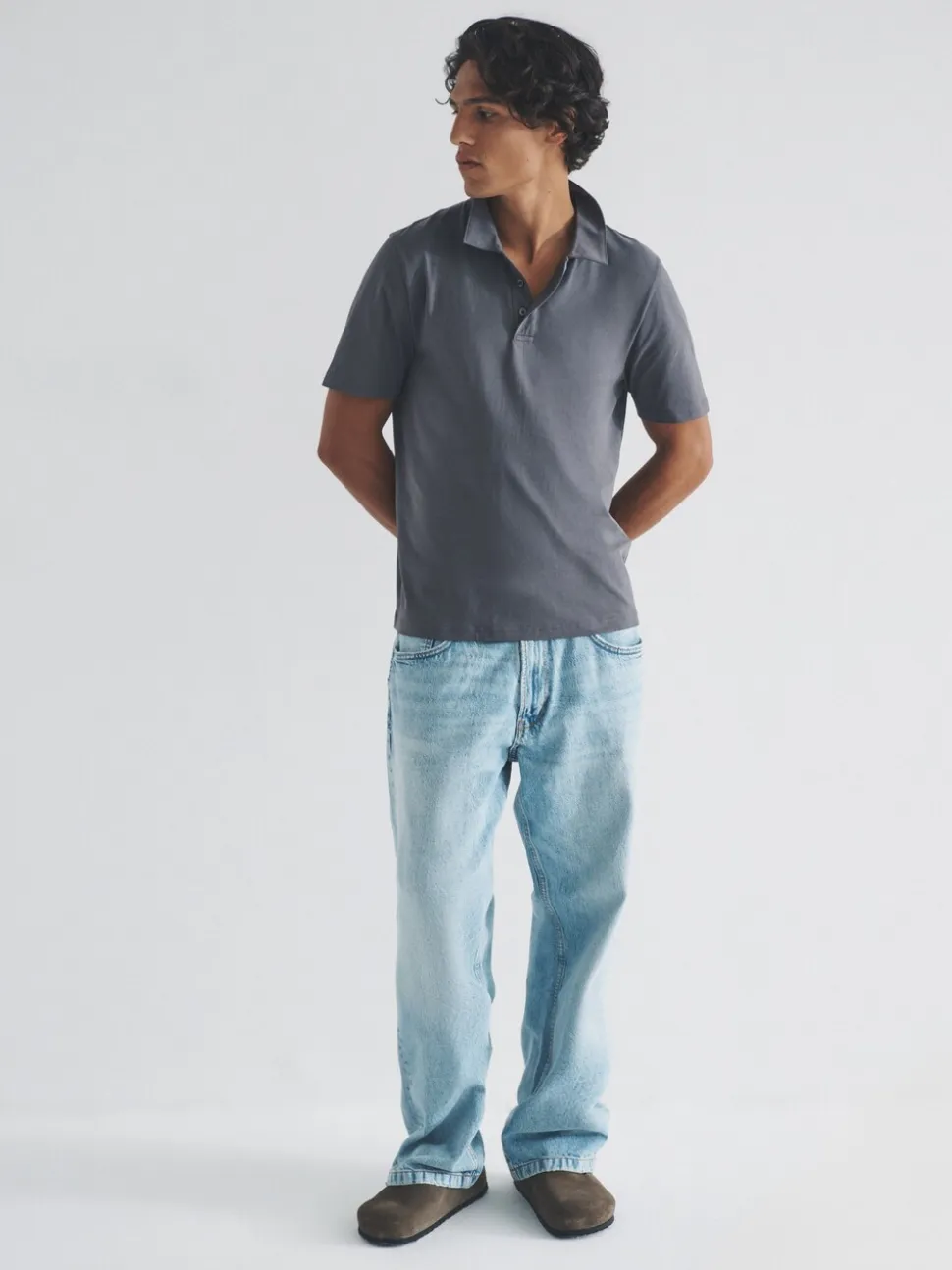 Zwart / antraciet / gemêleerd grijs - The Set 3 Pack Short Sleeve Cotton Jersey Polo Shirts