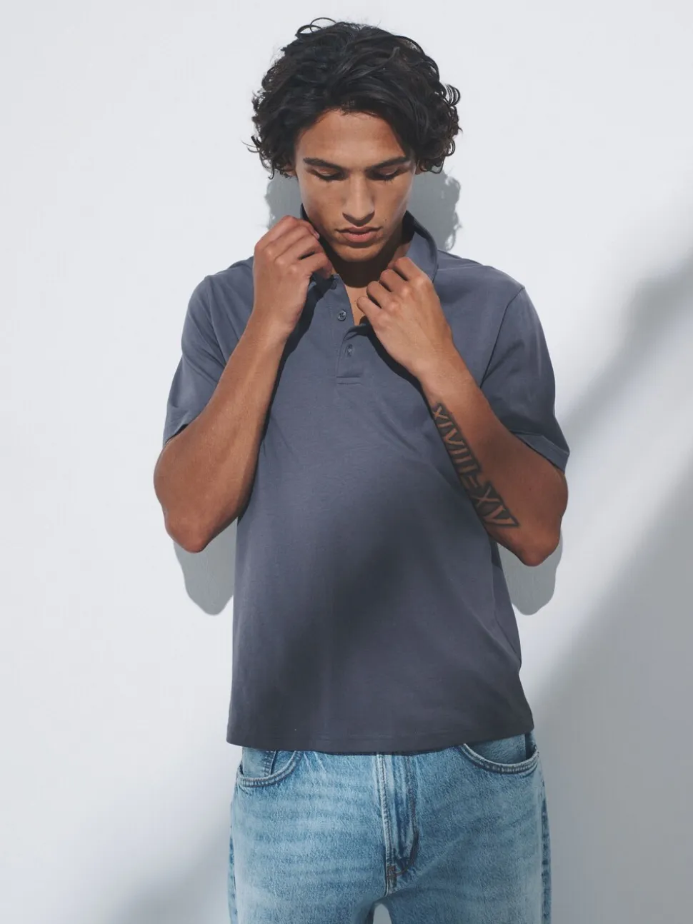 Zwart / antraciet / gemêleerd grijs - The Set 3 Pack Short Sleeve Cotton Jersey Polo Shirts