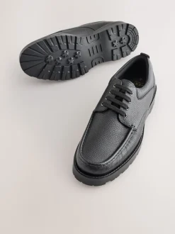 Zwart - Apron Leather Shoes