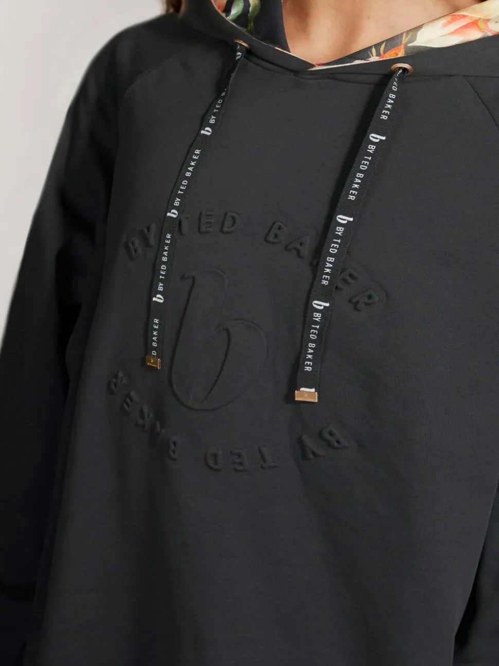 Zwart - B by Ted Baker Longline Hoodie