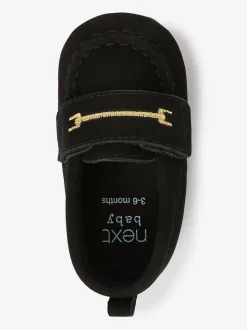 Zwart - Babyloafers (0-24 mnd)